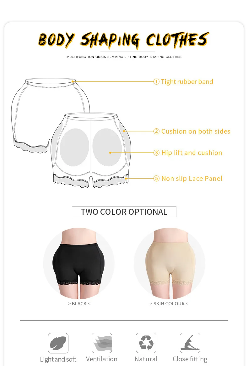 Hip Enhancer Shapewear For Women Hip Dips Control Panties Lace Butt