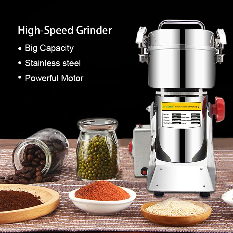 BioloMix 700g Grains Spices Hebals Cereals Coffee Dry Food Grinder Mill  Grinding Machine Gristmill Home Flour Powder Crusher