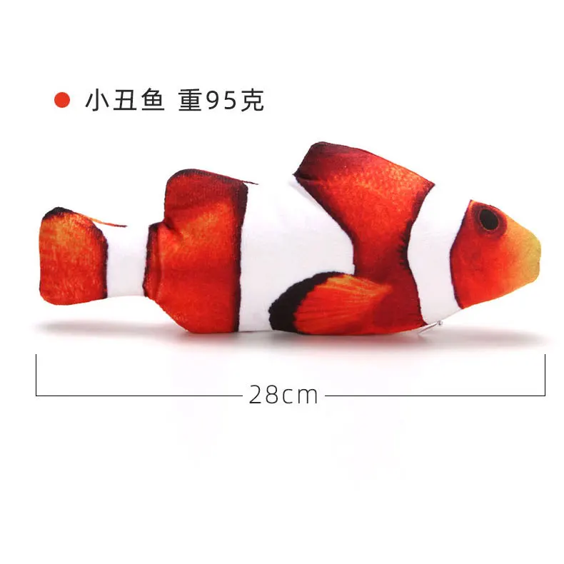 Giocattolo Elettrico Per Gatti A Forma Di Pesce | 30 Cm Con Catnip | Ricaricabile USB | Movimento Realistico - Foto 4
