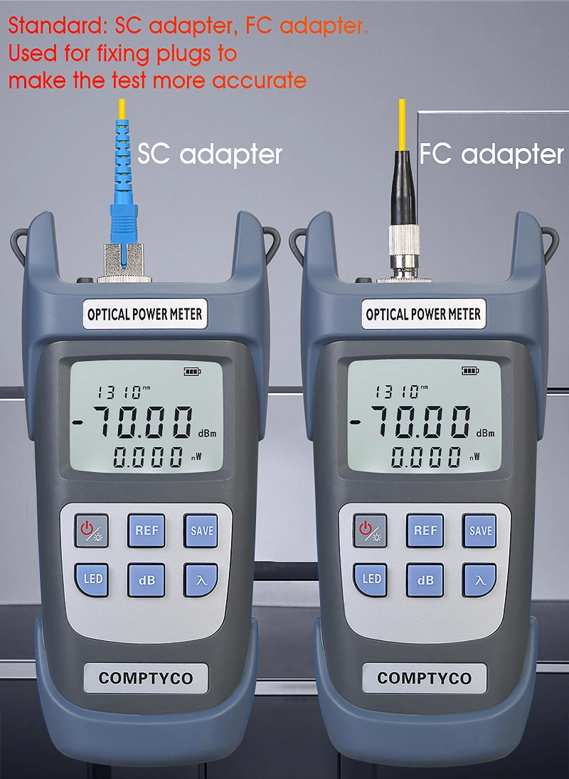 COMPTYCO High precision Fiber Optic Tester AUA-G710A/G510A OPM with LED 10 wavelength Fiber Optic Equipment Optical Power Meter factory