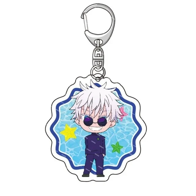 Jujutsu Kaisen Gojo Geto Cosplay Keychain Casual Beach Cute Anime 