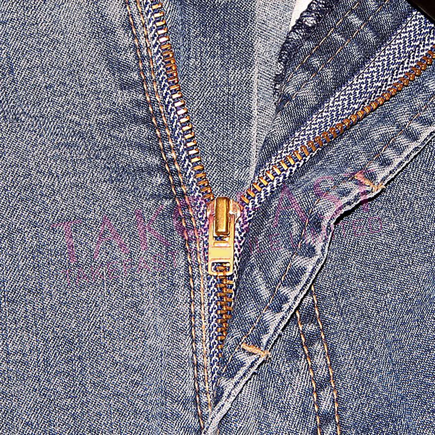 SAB Hot Sale 3#4# Black/White Custom Color Metal Zipper for Jeans