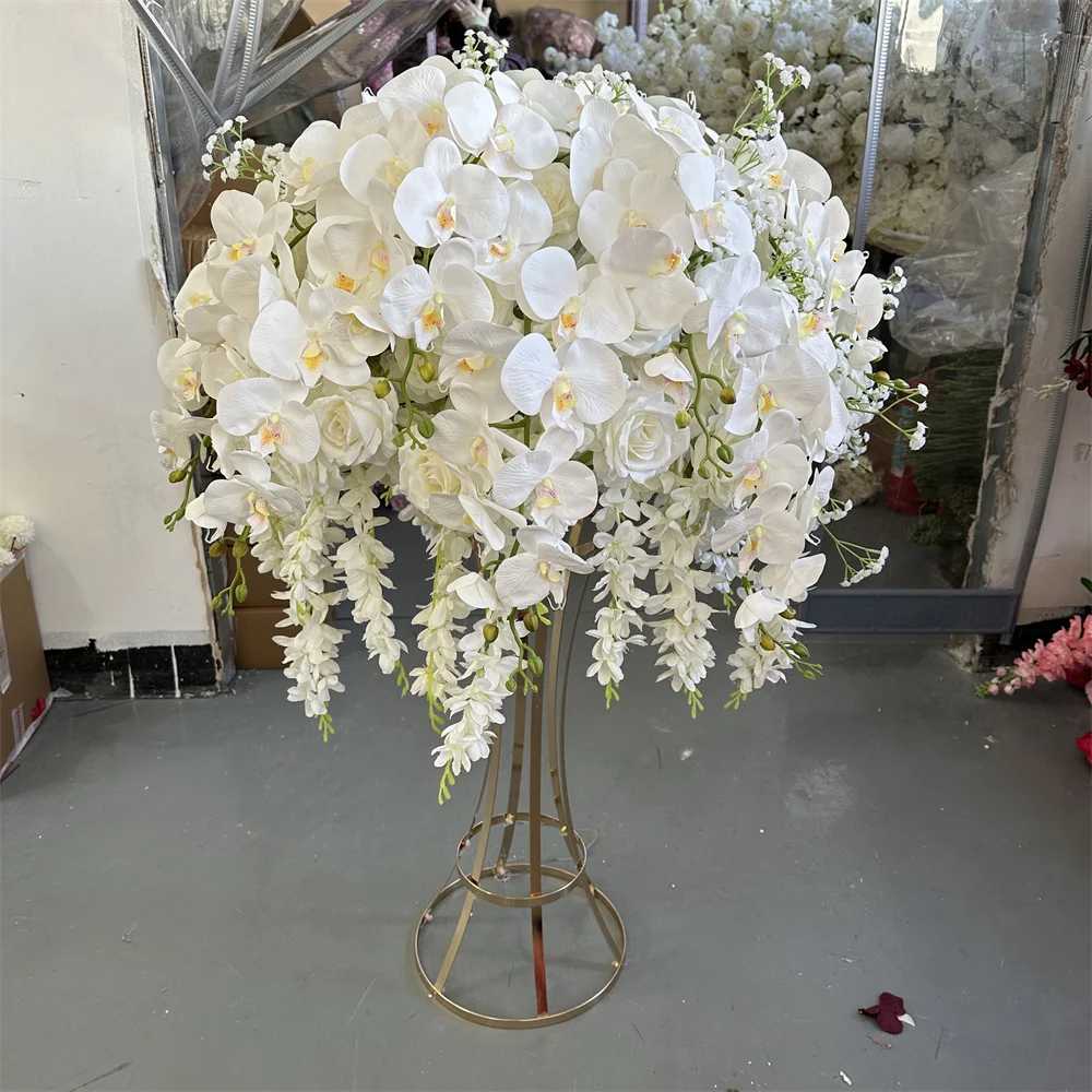 IFG 60cm Orchid Baby Breath Rose Hanging Artificial Flower