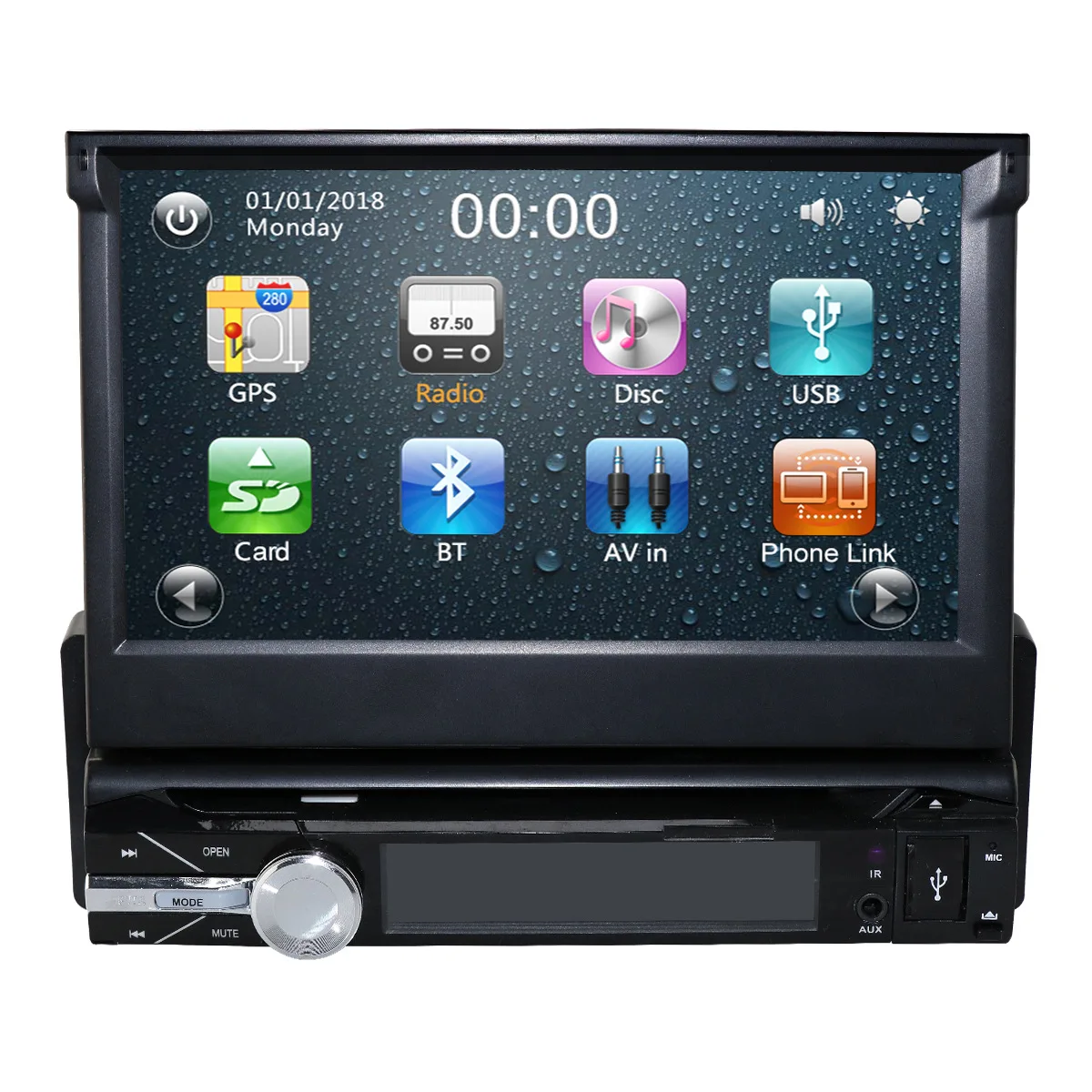 touch screen car dvd player with gps