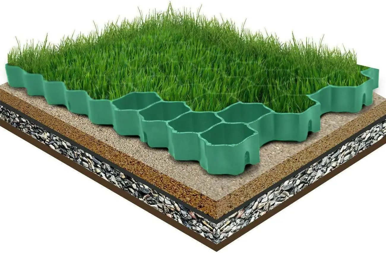 High Compressive Load Hdpe Grass Paver Grid Park Lanes Walkway Parking ...