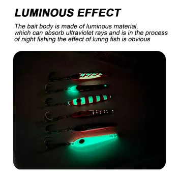 Tuolu New Slow-Shaking Iron Plate Hard Artificial Bait Noctilucent Multi-Color Lure Lead Fish Bionic Spanish Mackerel Fishing – Hard Lure – view 5