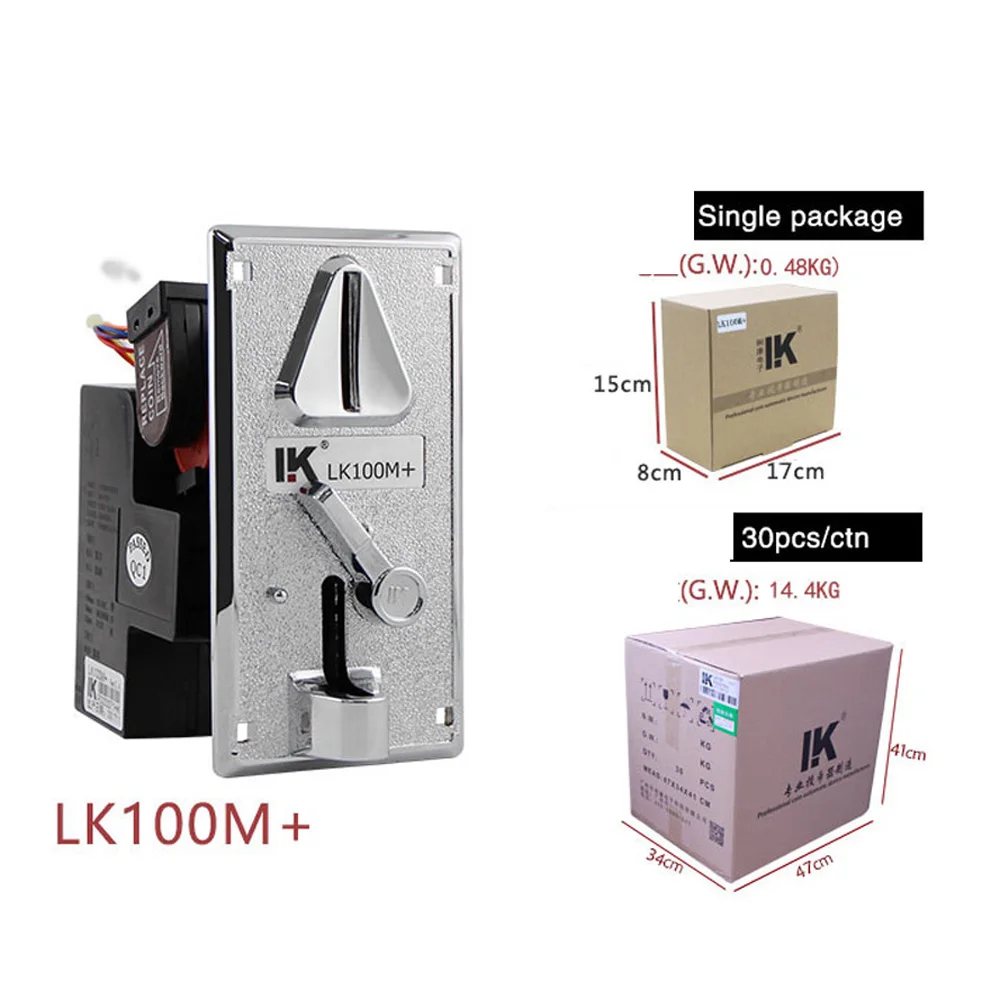 高度なフロントエントリーシングルコインセレクターLK100M+コインアクセプター（自動販売機、アーケード、MAMEゲームキャビネット用）