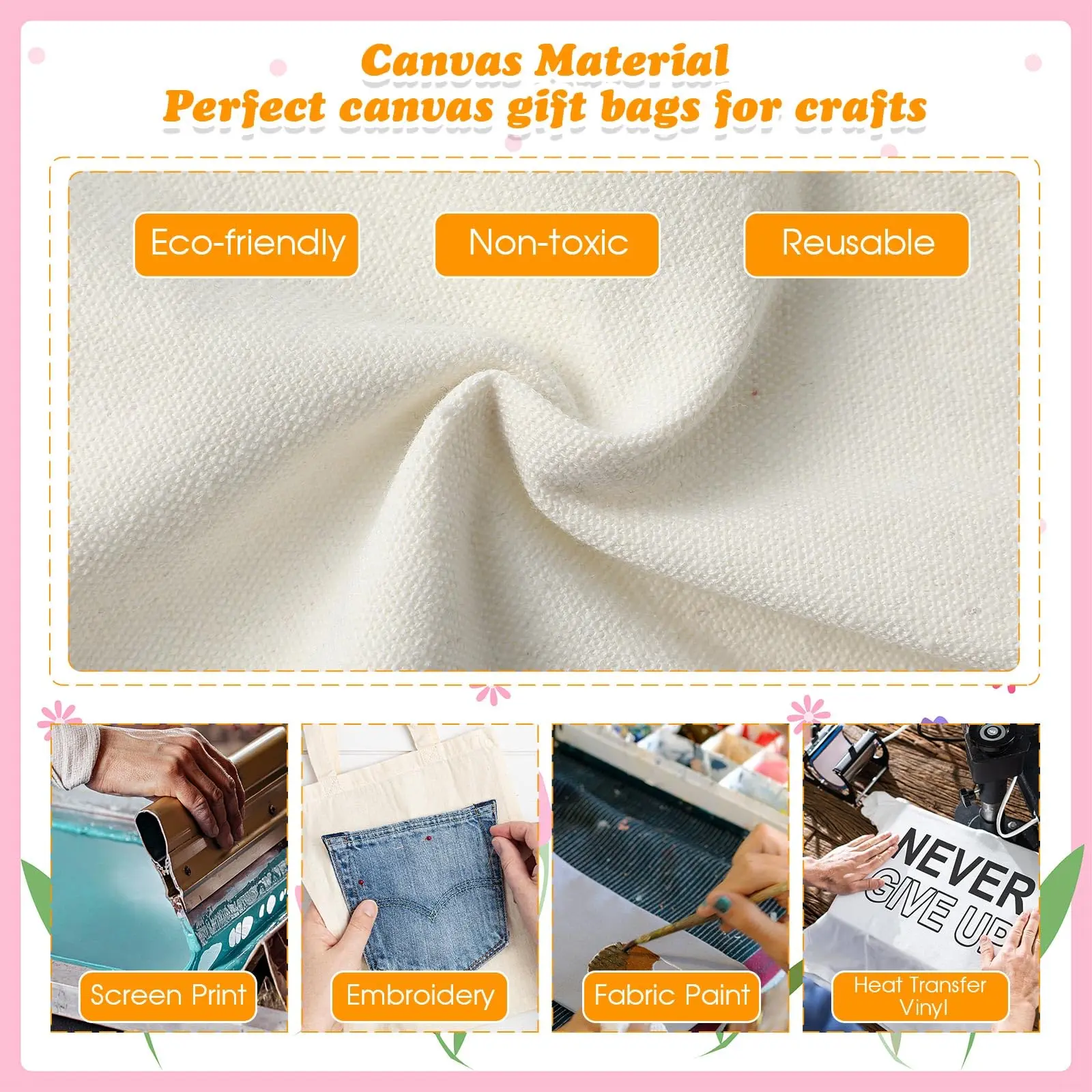 Wholesale Advertising Cotton Blank Pattern Bag Student Shoulder Shopping Bag Custom Logo Printed Hand Cotton Bag supplier