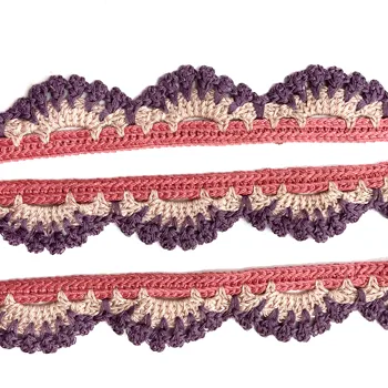 Colored Knitting Trim Handbag Lace Bag Accessories Lace Crochet Trim
