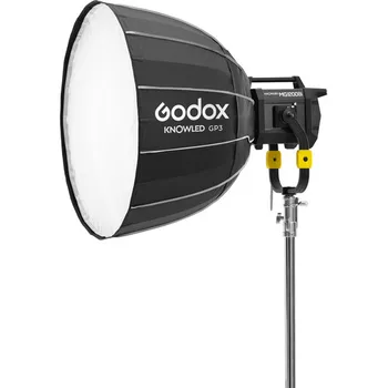 Godox GP3 GP4 GP5 Parabolic Softbox for KNOWLED MG1200Bi Bi-Color LED Light White Circular Parabolic Softbox detail image