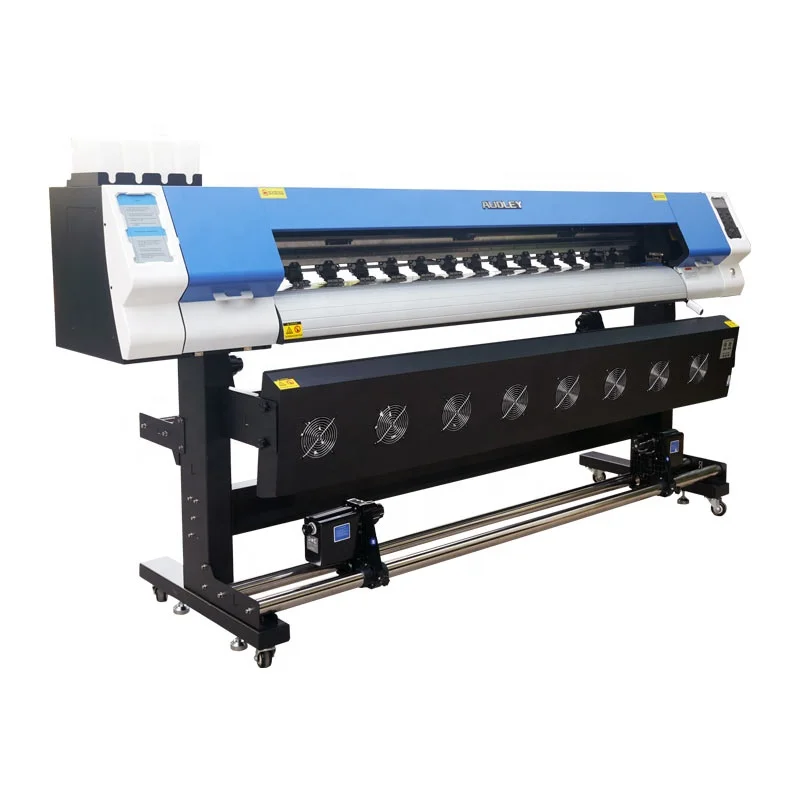 Audley Eco Solvent Ink Printing Machine 1.8m XP600 I3200 Head Plotter Vinyl Wrap Flex Banner Poster Wallpaper Printing