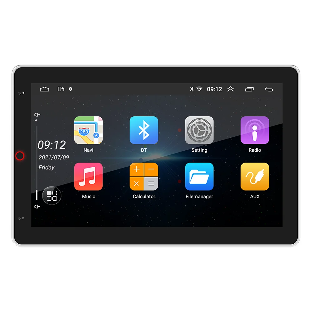 Electric 90 Degree Rotation Car Video Audio One 1din 10 Inch Android Touch  Screen Car Dvd Player - Buy Navigation,Car Stereo,Car Radio Product on  Alibaba.com