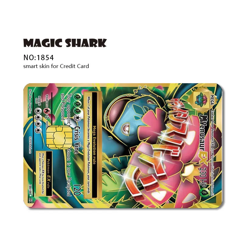 Kingareal Manufacturer's Original Wholesale Custom Matte Finished and  Holographic Glossy poke mon Debit Card Stickers