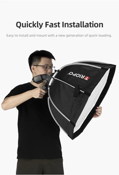 TRIOPO 65cm Octabox Speedlight Softbox Flash Photo Studio Lighting Soft Box Photography Accessories Octagon Bowens Portable product image