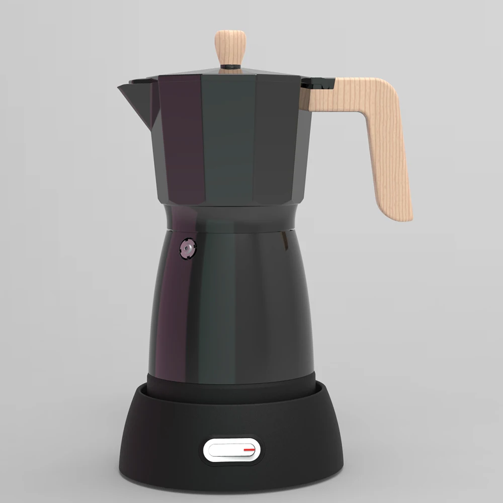 De Madera Real De Piezas De Aluminio Eléctrica Cafetera Mokamocha Hierba  Oem/odm Customzise Nueva Llegada - Buy Café Mokapot Los Fabricantes De  Máquina De Moka Olla,Casa Barata De Aluminio Eléctrica Olla,Nuevo Lujo