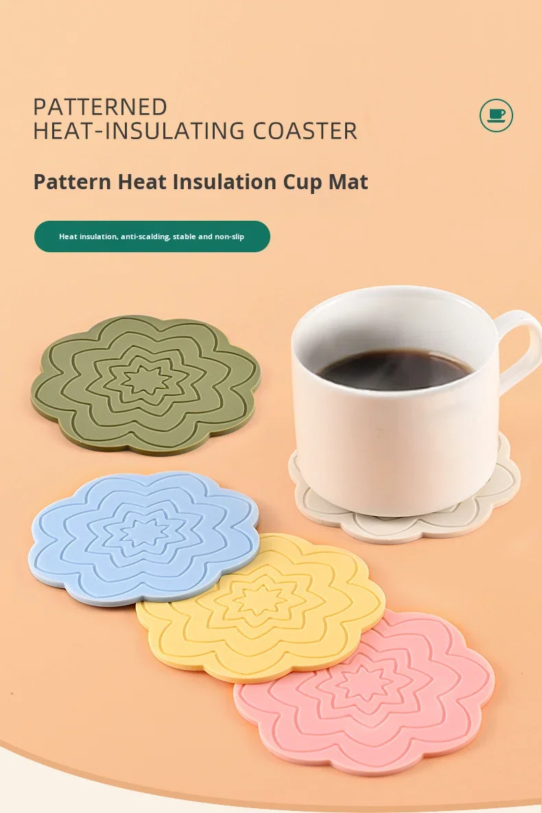 Silicone Table Mats with Heat Insulation and Anti-Scalding Function. Reusable with Modern Design. Suitable for the Dining Table. details
