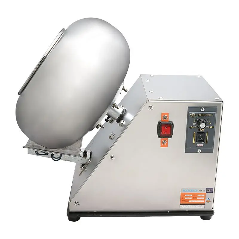 TEBAK New Small Fully Automatic Polishing Coating Machine - Sugar Coloring Equipment & Irregular Shape Polishing Drum