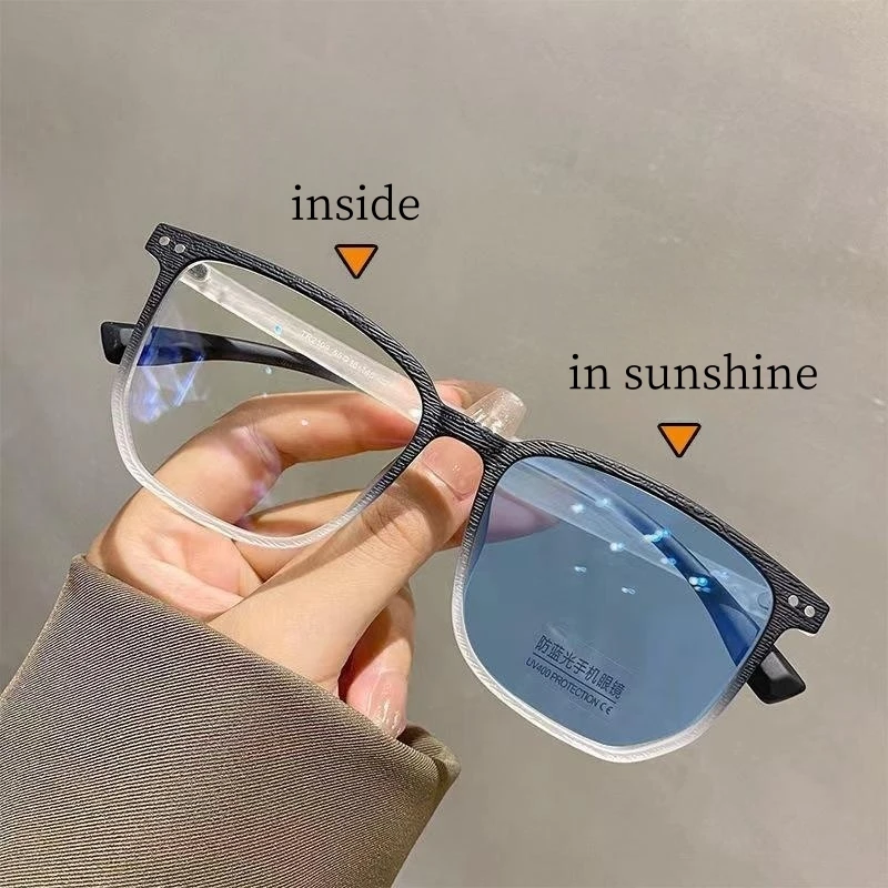 Distance Nearsighted Shortsighted Prescription Myopia  power strength Anti Blue Light Blocking Photochromic glasses sunglasses