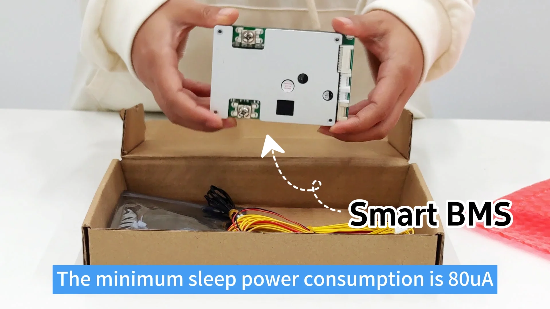 BMS LiFePo4 15S 48V 60A Per Batterie Al Litio – Scheda Di Protezione Con Porta Comune, Sonda Temperatura E Bilanciamento