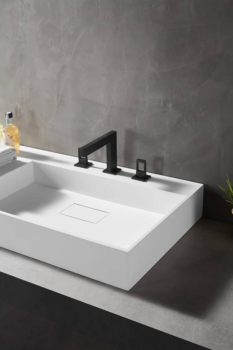 Ck2002 Trough Sink Double Sink Bathroom Vanity Solid Surface Wash Basin Buy Solid Surface Wash Basin