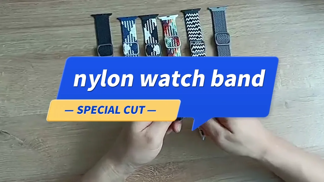Loop Woven Wristband Braided Watch Strap Adjustable Nylon Elastic Watch
