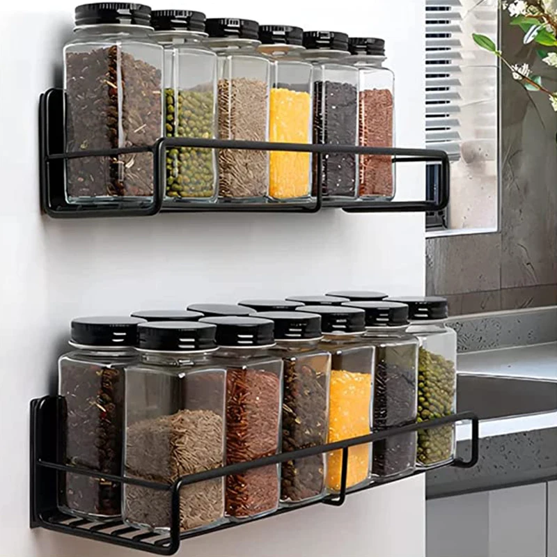 Factory Supply Wall Mounted Spice Rack Organizer for Kitchen Magnetic ...