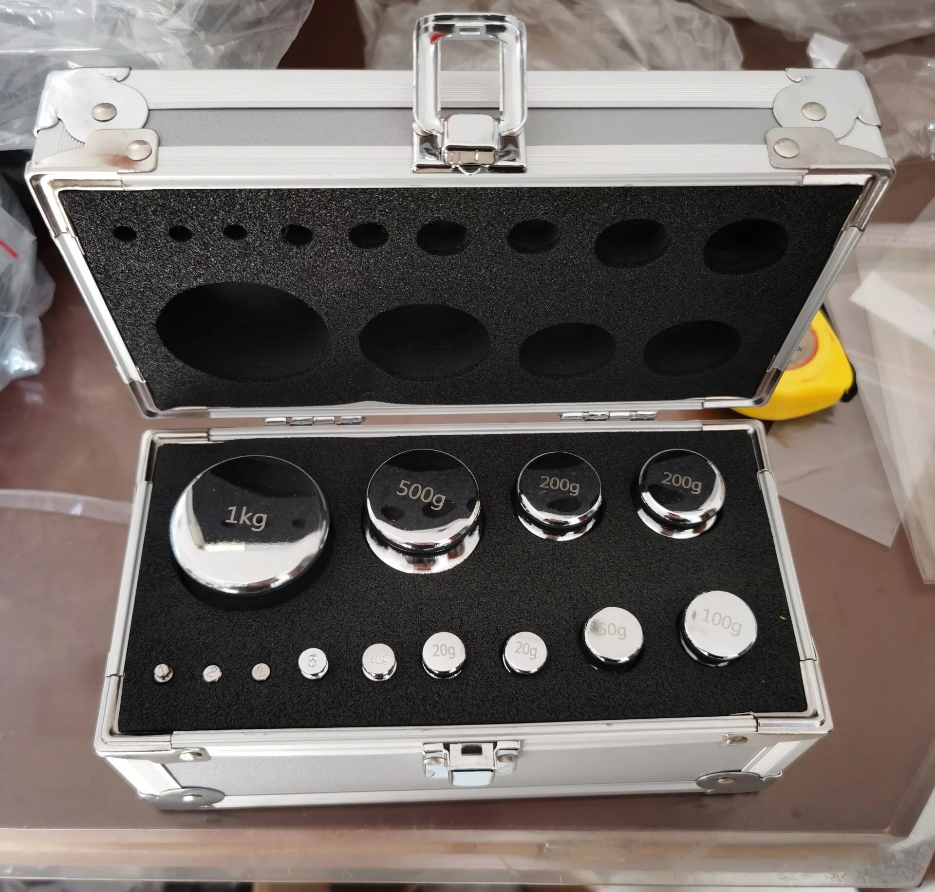 13pieces 2000g Calibration Weight Set Gram Stainless Steel With Case