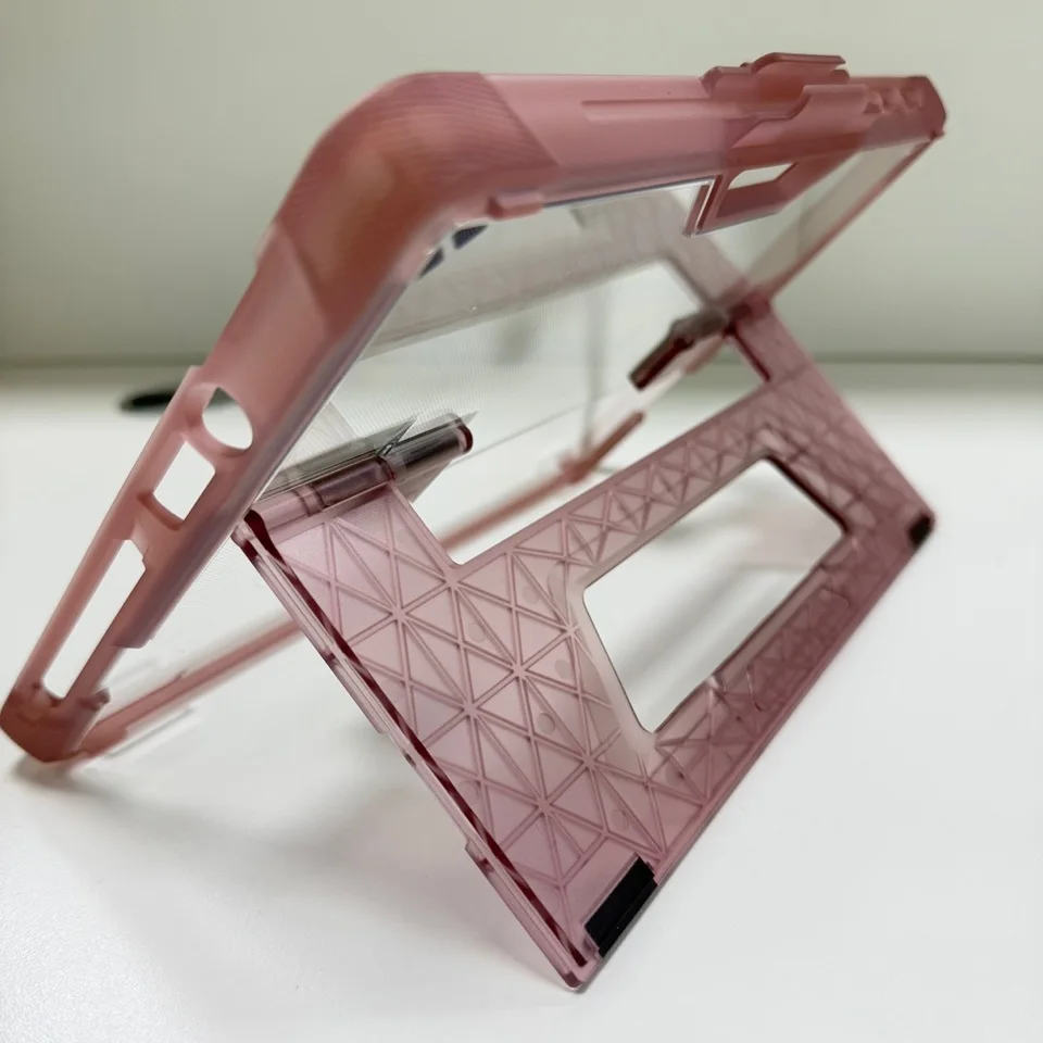 product shockproof folio rugged cover with clear transparent back shell for microsoft surface pro12 2025 kickstand case with pen slot-11