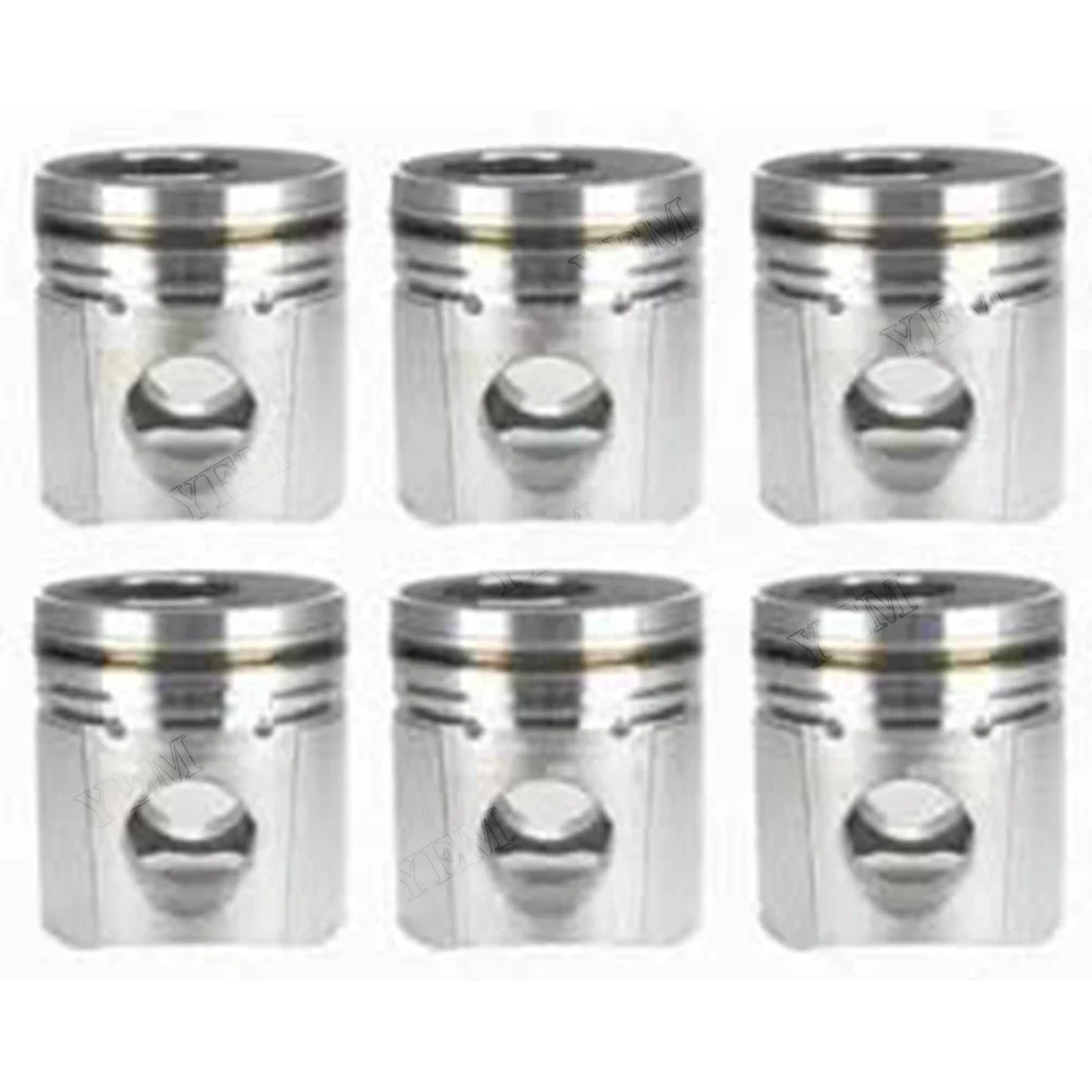 6PCS Piston 3917707 for Engine 6CT 6CTAA 6CT8.3 6CTAA8.3 2