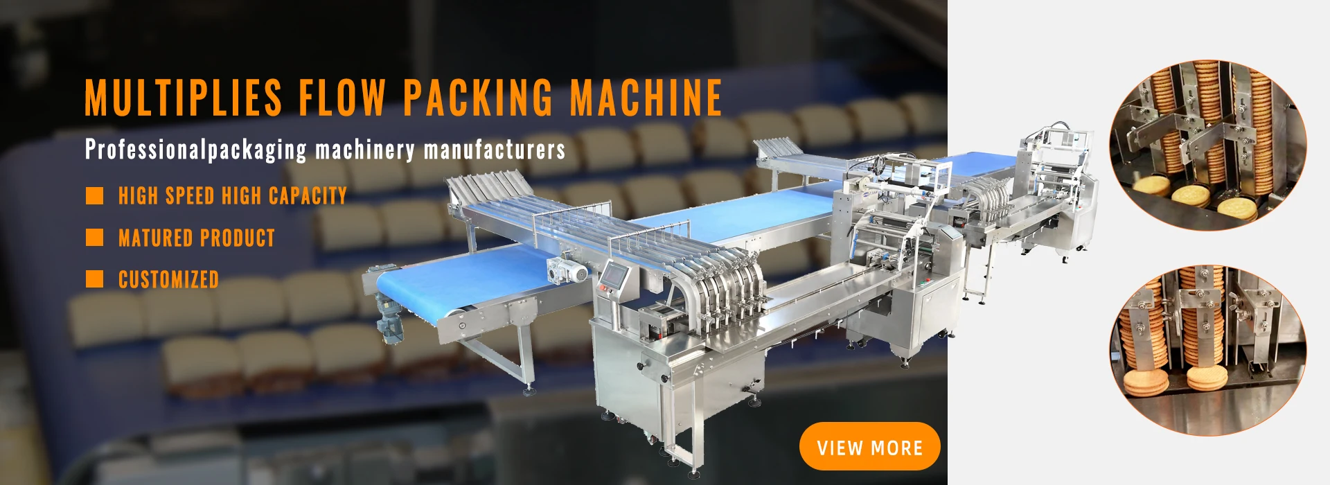 Skywin Automatic Biscuit Loading and High Speed 530s Flow Packing ...