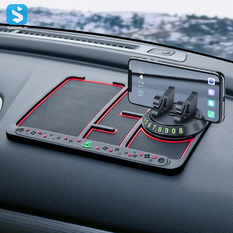 Multifunctional Silicone Anti Slip Car Dash Sticky Pads Nonslip Phone
