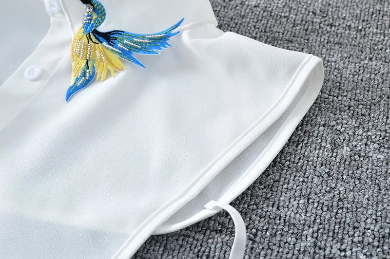 Embroidery Shirt Detachable Collar for Lady
