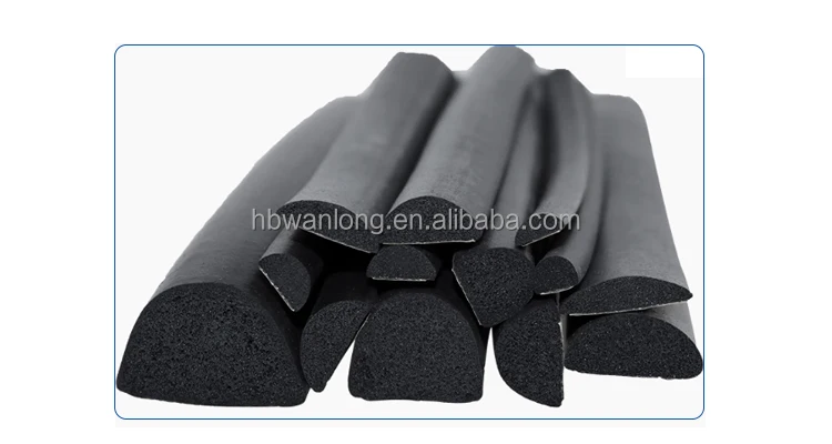 Epdm Rod High Elastic Closed-Cell EPDM Sponge Extruded Foam Bar Cord Rod Custom ...