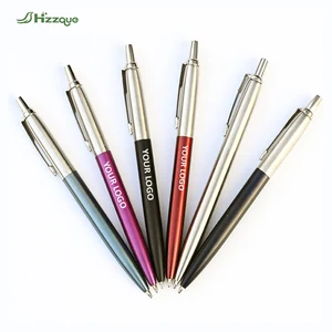 Parker Pen Factory Laser Engraving Wholesale Metal Ballpoint Pen Business Custom logo Gift  Metal Ball Point Pen Printing logo
