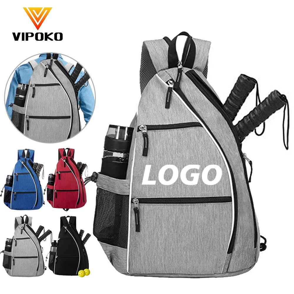 Custom Logo Pickleball Bag Men and Women Adjustable Pickleball Sling Bag Pickleball Bag High Quality Tennis Racket Backpack