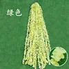 A meter of green orchid clusters