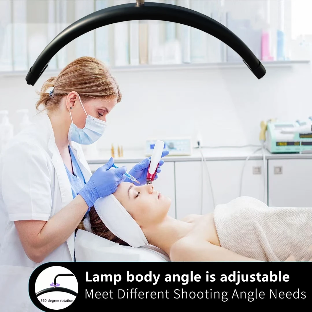 Новый продукт с регулируемой яркостью 28 дюймов LED ресниц заполняющий свет в форме полумесяца красоты СИД свет с штатив-Трипод Сумка Для Макияжа