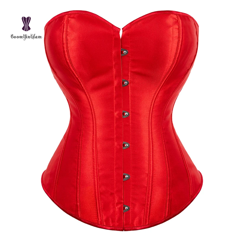 Plus Size Corset Shapewear Corset Tops Wear Out Satin Corset Lingerie