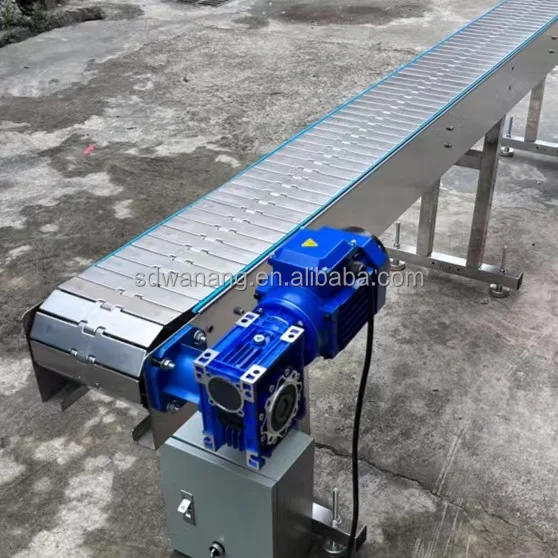 Big Loading Weight Slat Conveyor Automatic Chain Conveyor Steel Chain