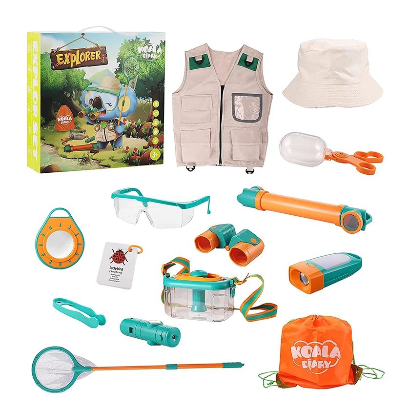 Outdoor Explorer Kit Kids Camping Toys Nature Tools