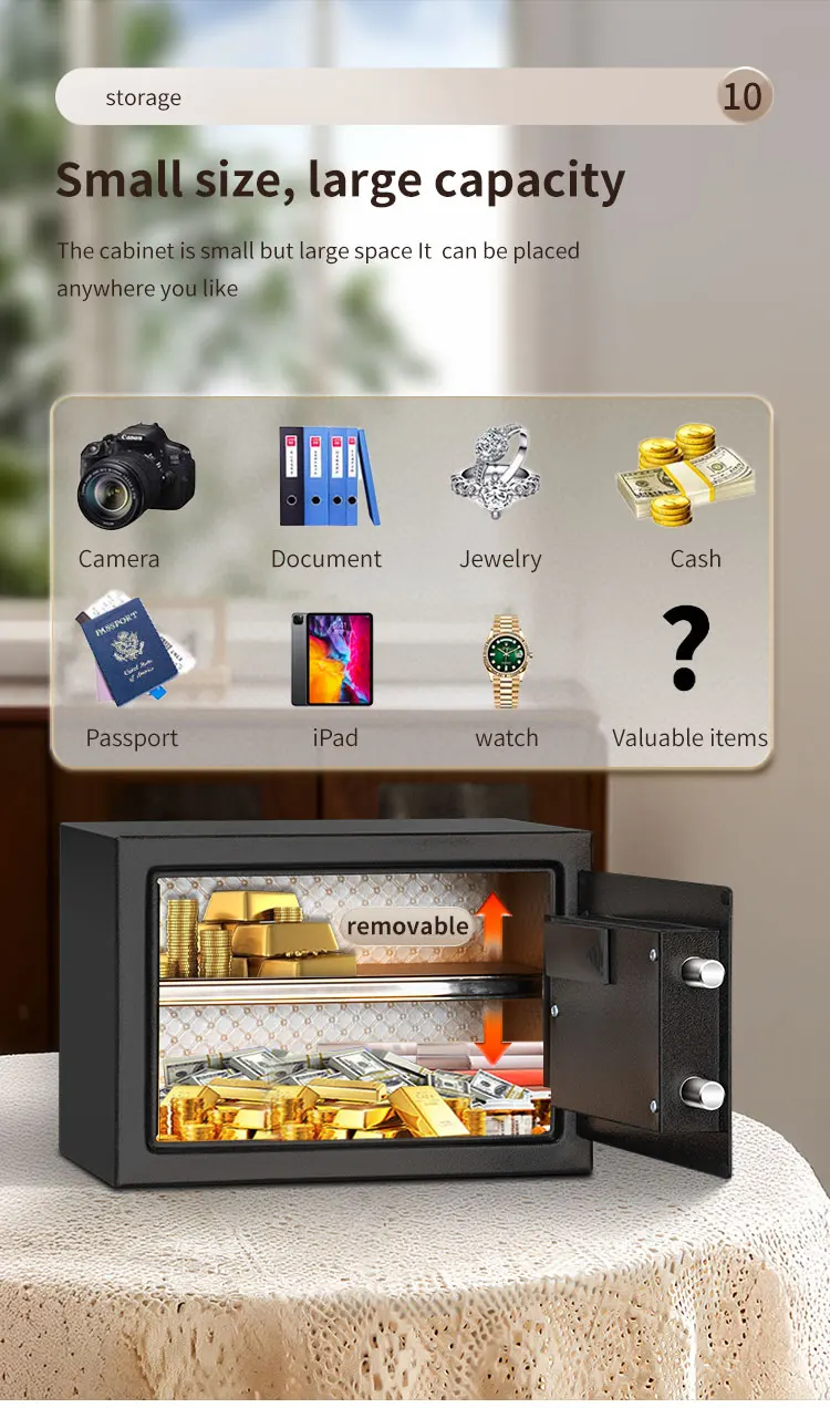 CEQSAFE New Arrival Security Locker Digital Code Display Home Electronic Safe Box for Money manufacture