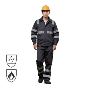 CE Certificate Custom Chemical Professional Workwear Maintenance Anti Static Fire Resistant Marine Electrical Engineer Uniform