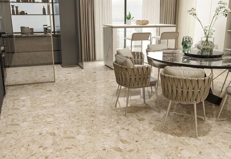 YDSTONE Antique Beige Cut-to-Size  Artificial Marble Tiles for Exterior Interior Decoration-Balcony