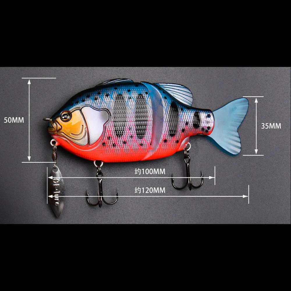 Lures Fishing Swimbait 50g 75g 2 Section Glide Baits Artificial Lure