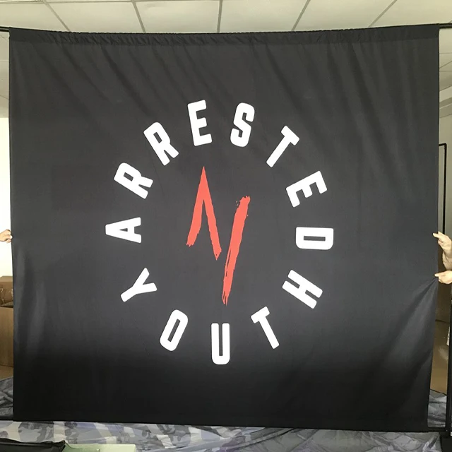 Large Beautiful Custom Band Music Stage Backdrop Banner Printing