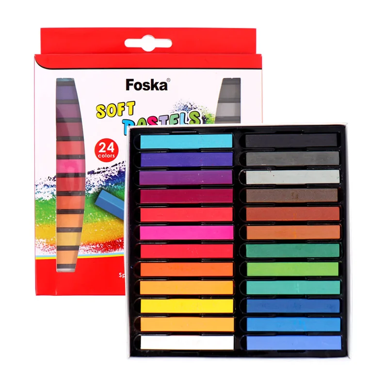 Bright Ideas PK40 Gros bâtons de Craie, Vives pour Enfants, Trottoir, Tableau Noir, 8 Couleurs Assorties, 5,5 cm, Coloris Assortis, 40 Count (Pack of 1), Set Pièces