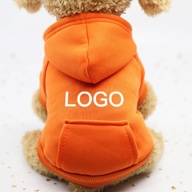 Wholesale Custom Multi Color Comfortable Fleece Dogs Cloth Pet Clothes Blank Dog Hoodie