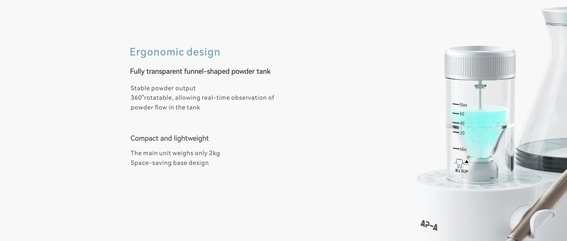 Dental equipment woodpecker air polisher sandblaster / dental air prophy jet for subgingival supragingival