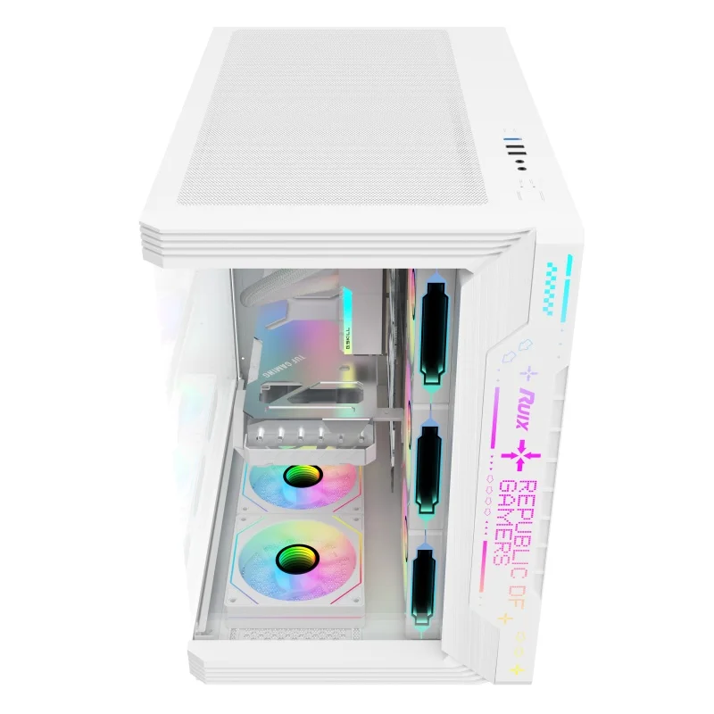 Juice Box Computer Custom PC Case - ATX Tower Gaming Cabinet with RGB