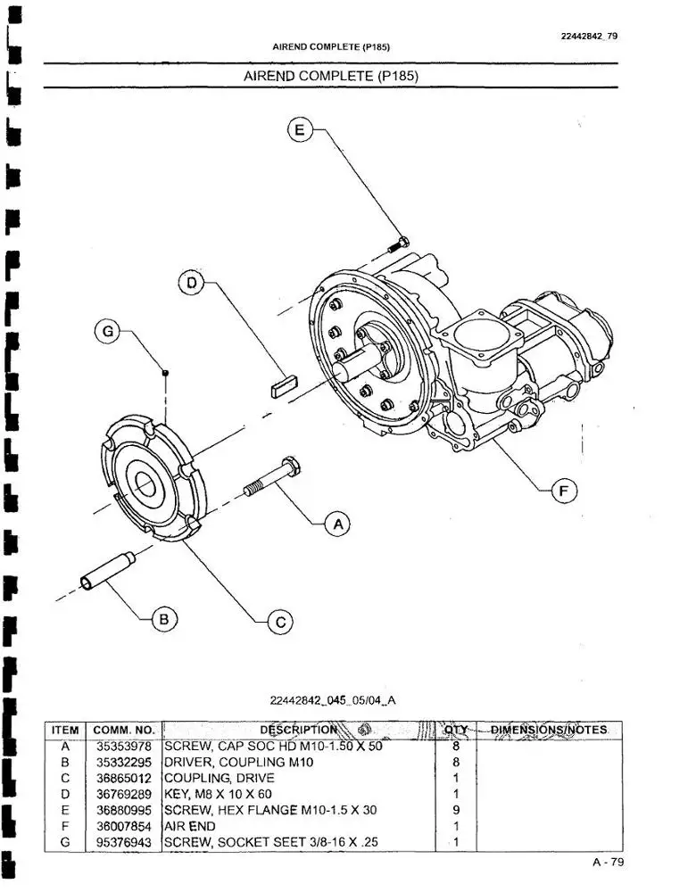 39332762 Coupler Elastic Element Kit for Ingersoll Rand Portable Air Compressor Part Doosan Coupling 